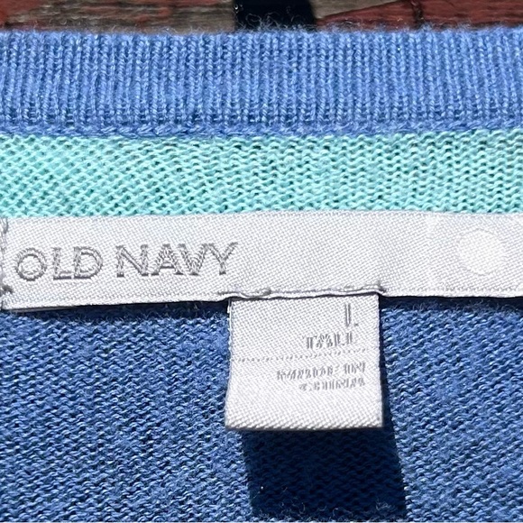 Old Navy Size L Striped Cardigan - Picture 3 of 5